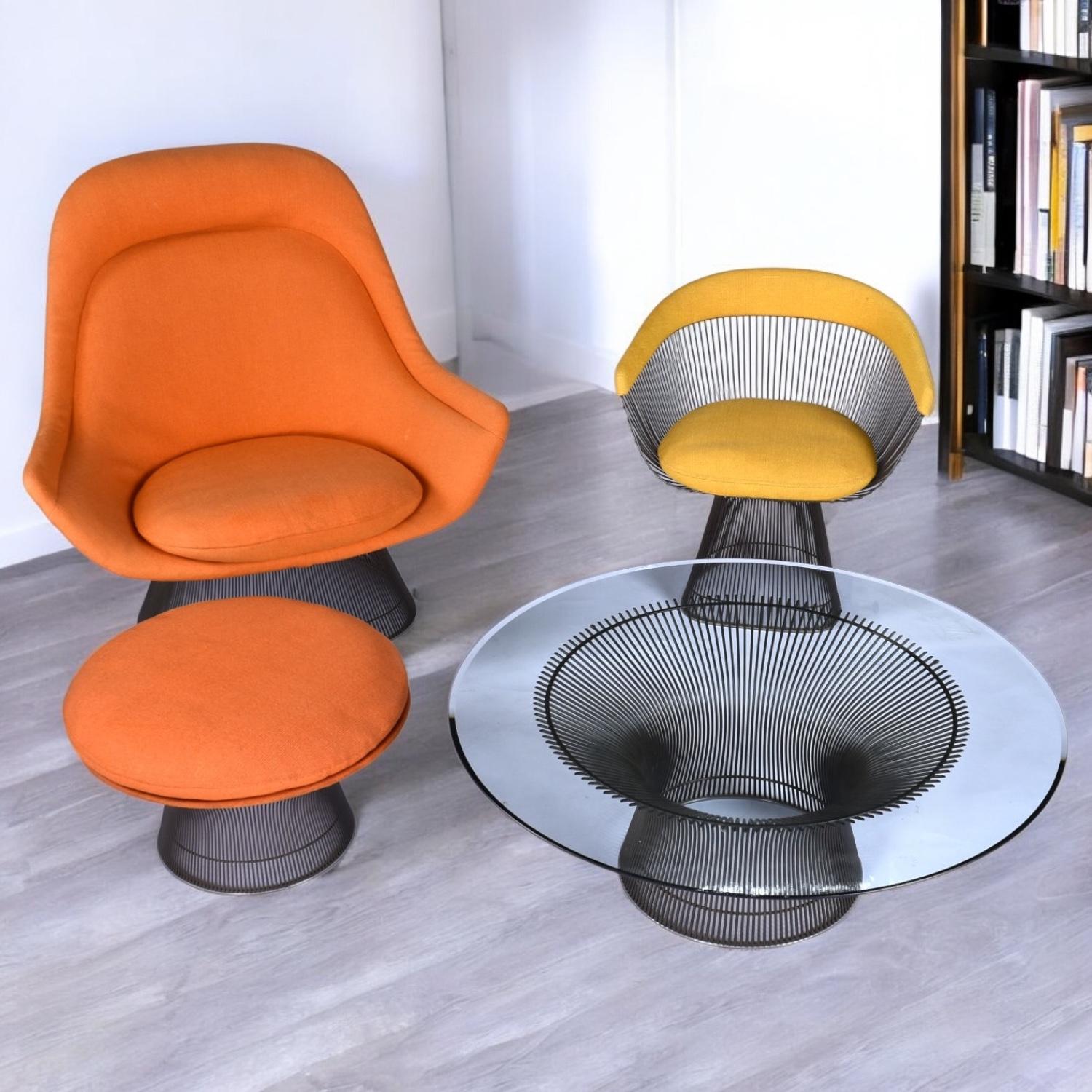 Stainless Steel 1970's Original Warren Platner for Knoll Coffee Table For Sale