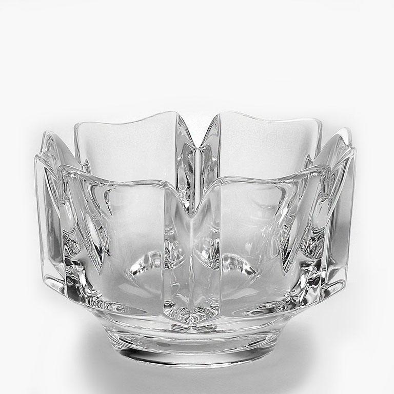 1970s Orrefors 'Corona' Crystal Bowl For Sale 1