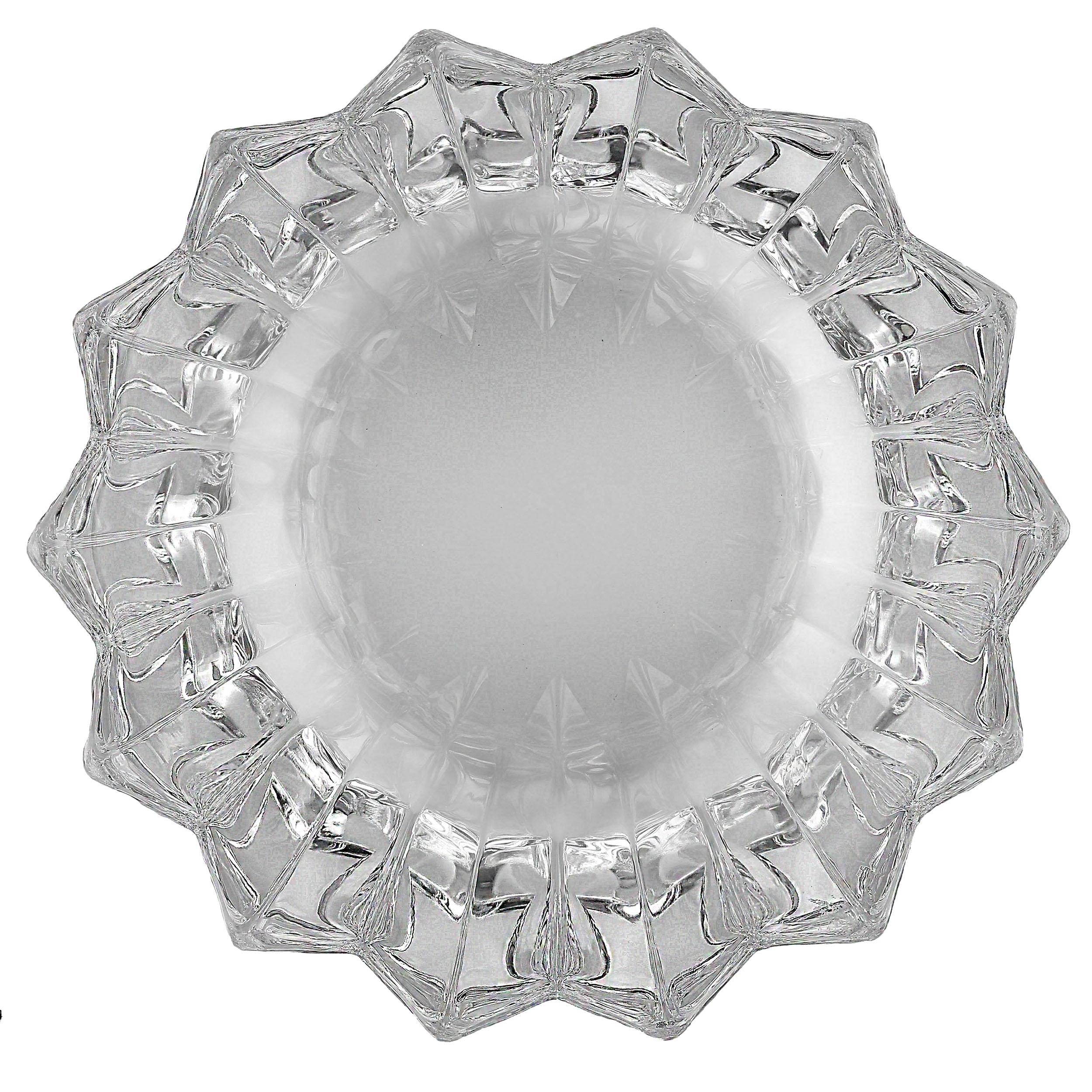 Mid-Century Modern Bol « Fleur » suédois en cristal Orrefors des années 1970 en vente
