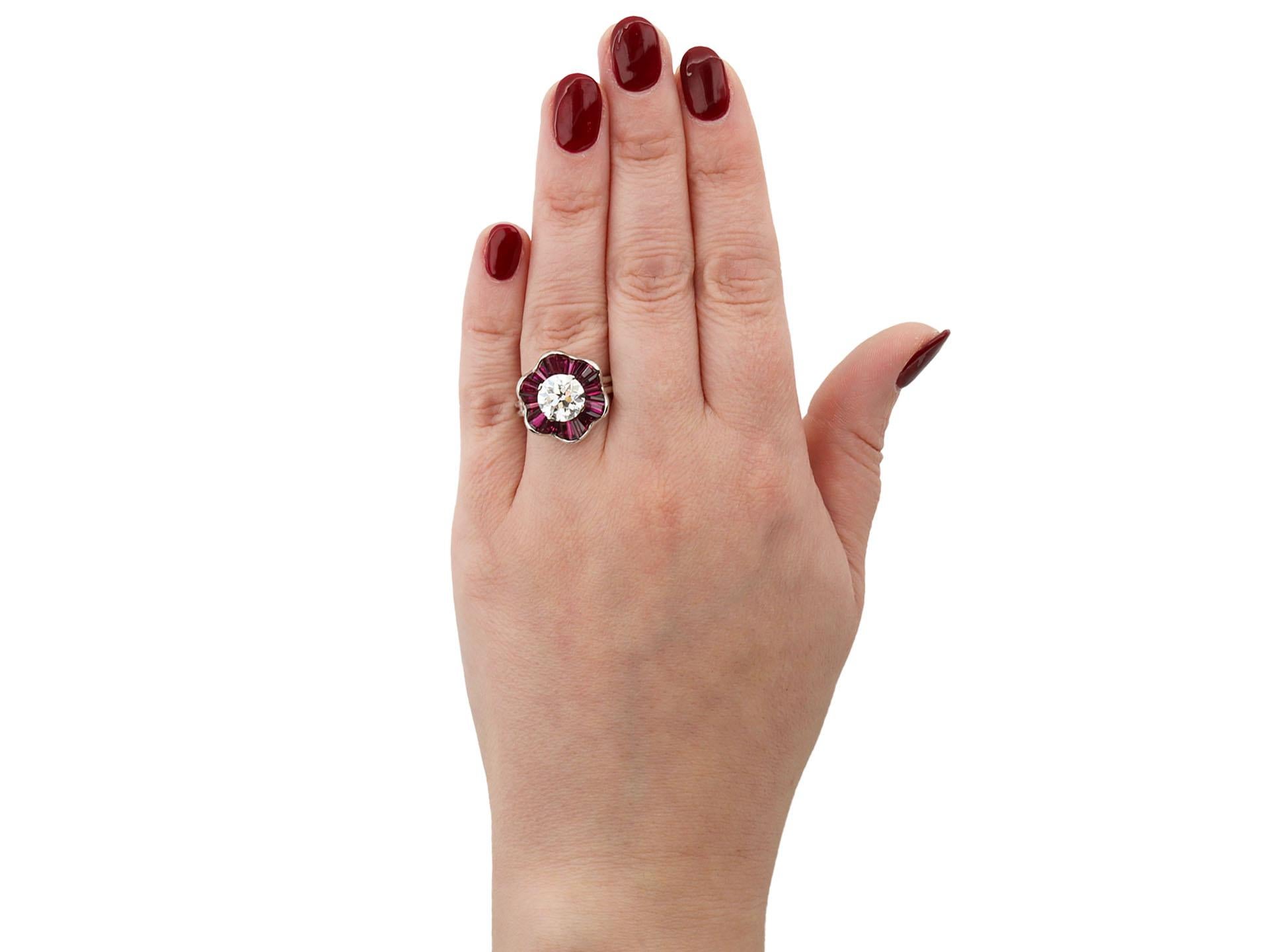 1970s diamond cluster ring