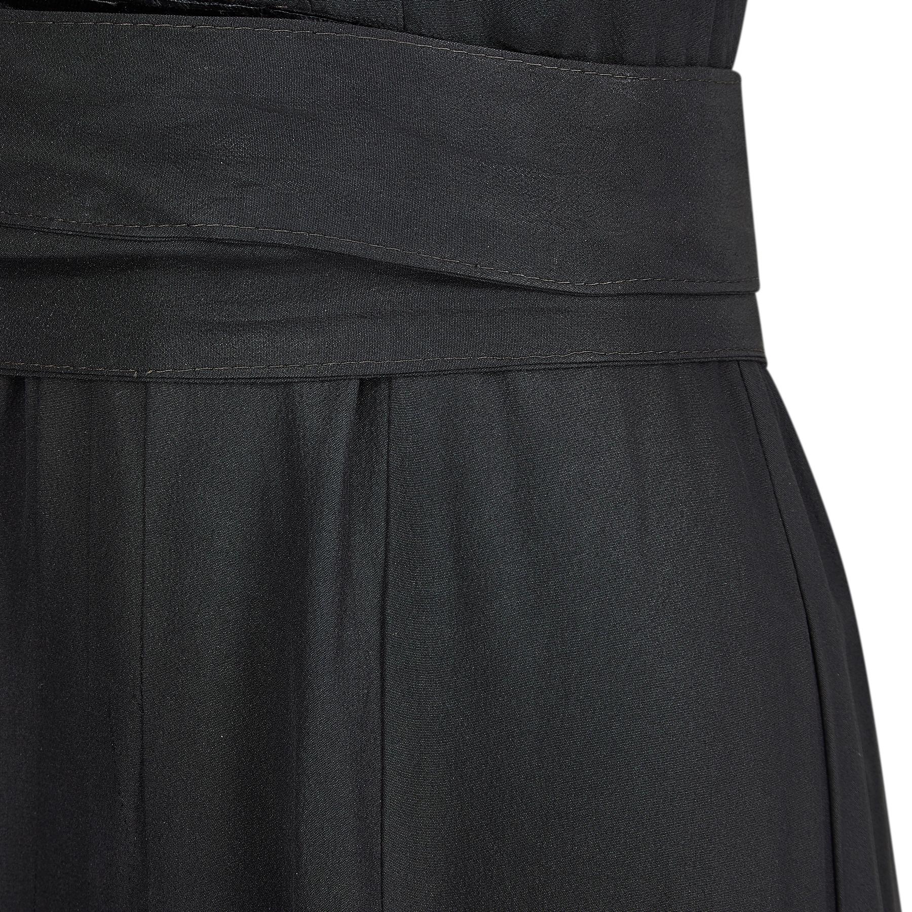1970s Ossie Clark Black Crepe Halter Neck Dress 2