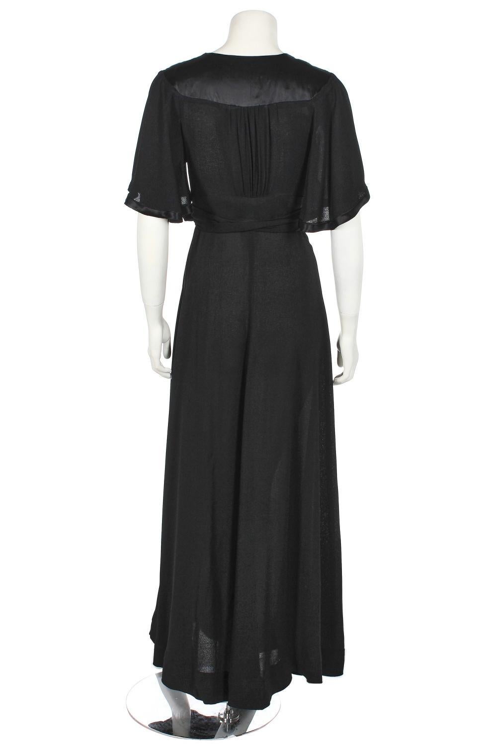 ossie clark black dress