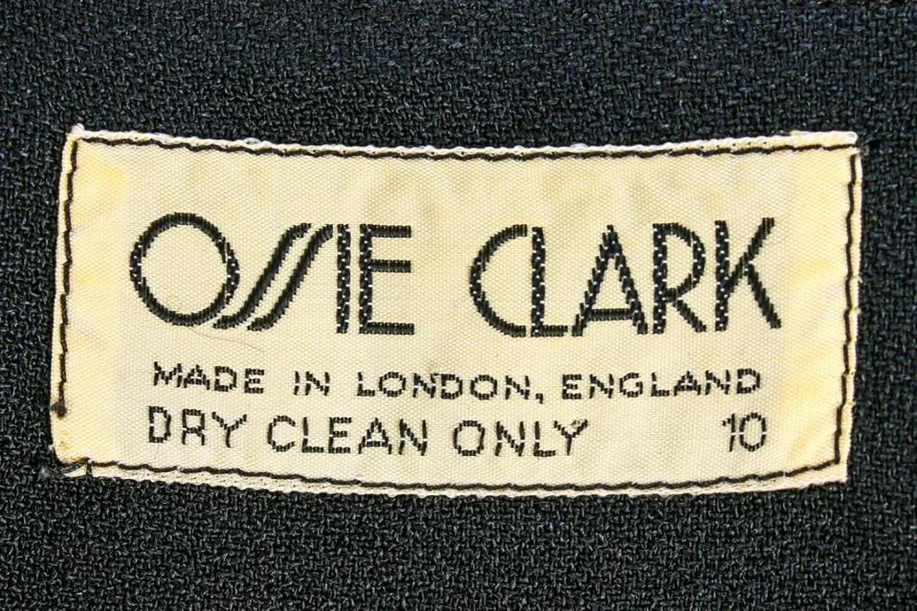Women's 1970'S Ossie Clark Dress w/Embroidered Floral Motif
