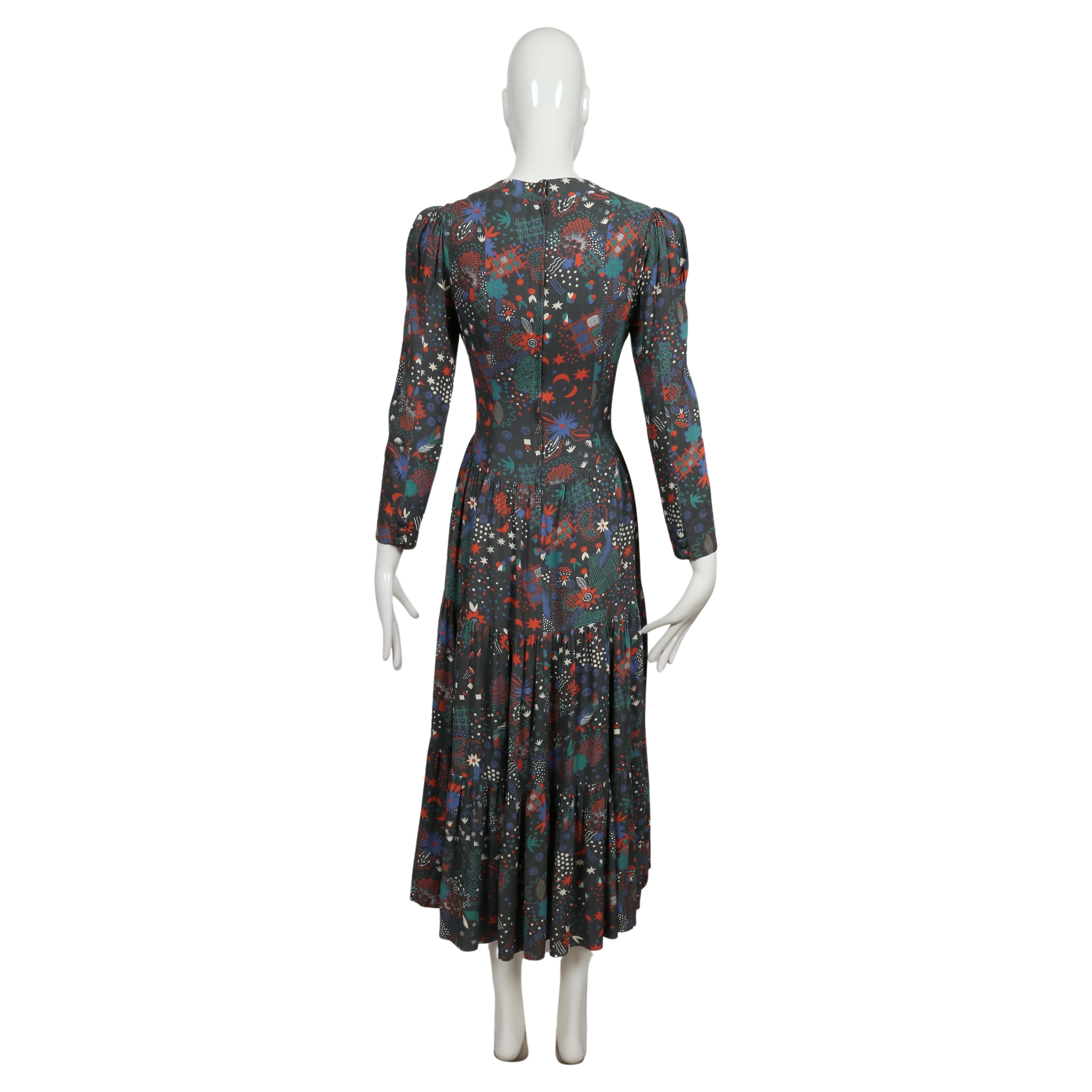 1970's OSSIE CLARK dress with CELIA BIRTWELL print 6