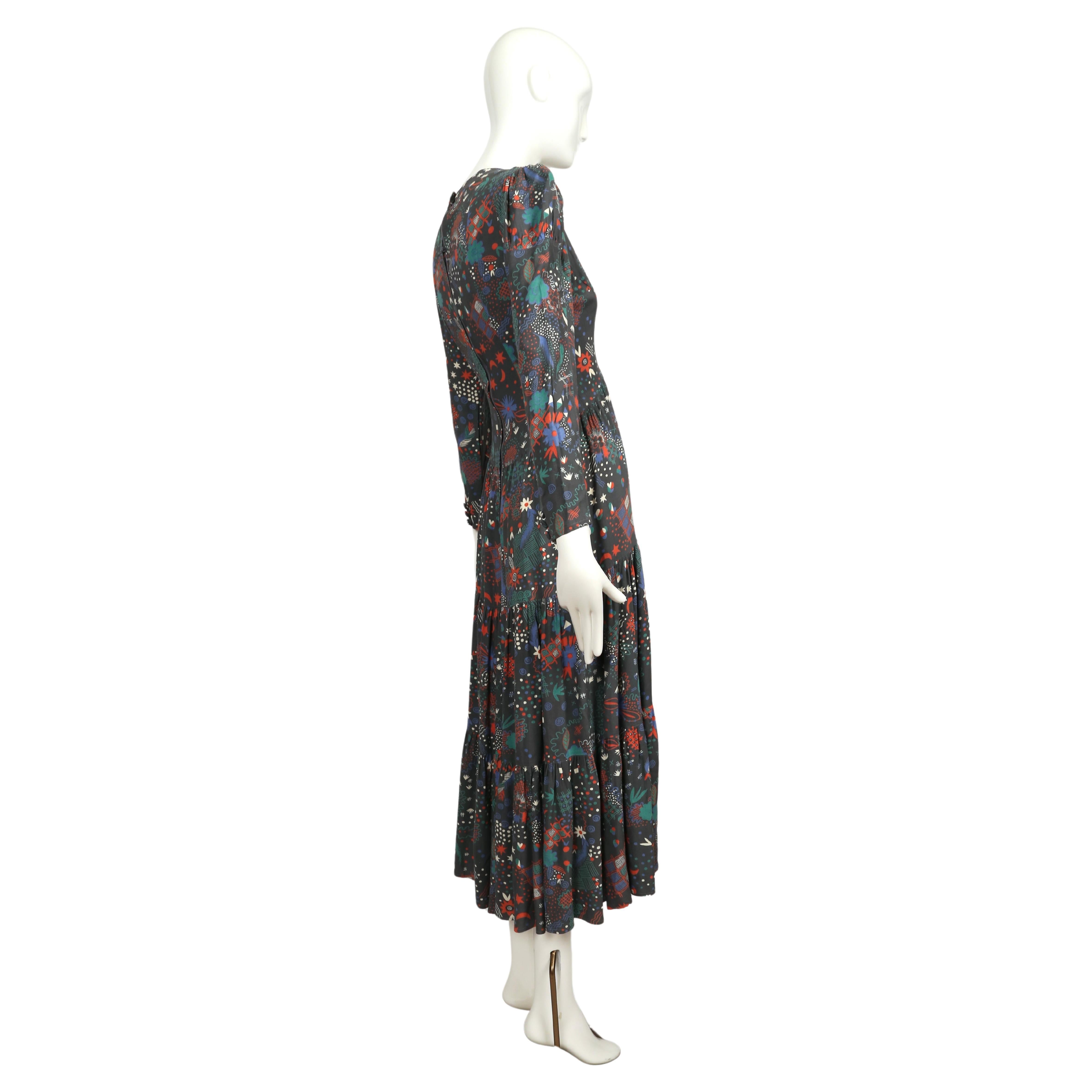 1970's OSSIE CLARK dress with CELIA BIRTWELL print 4