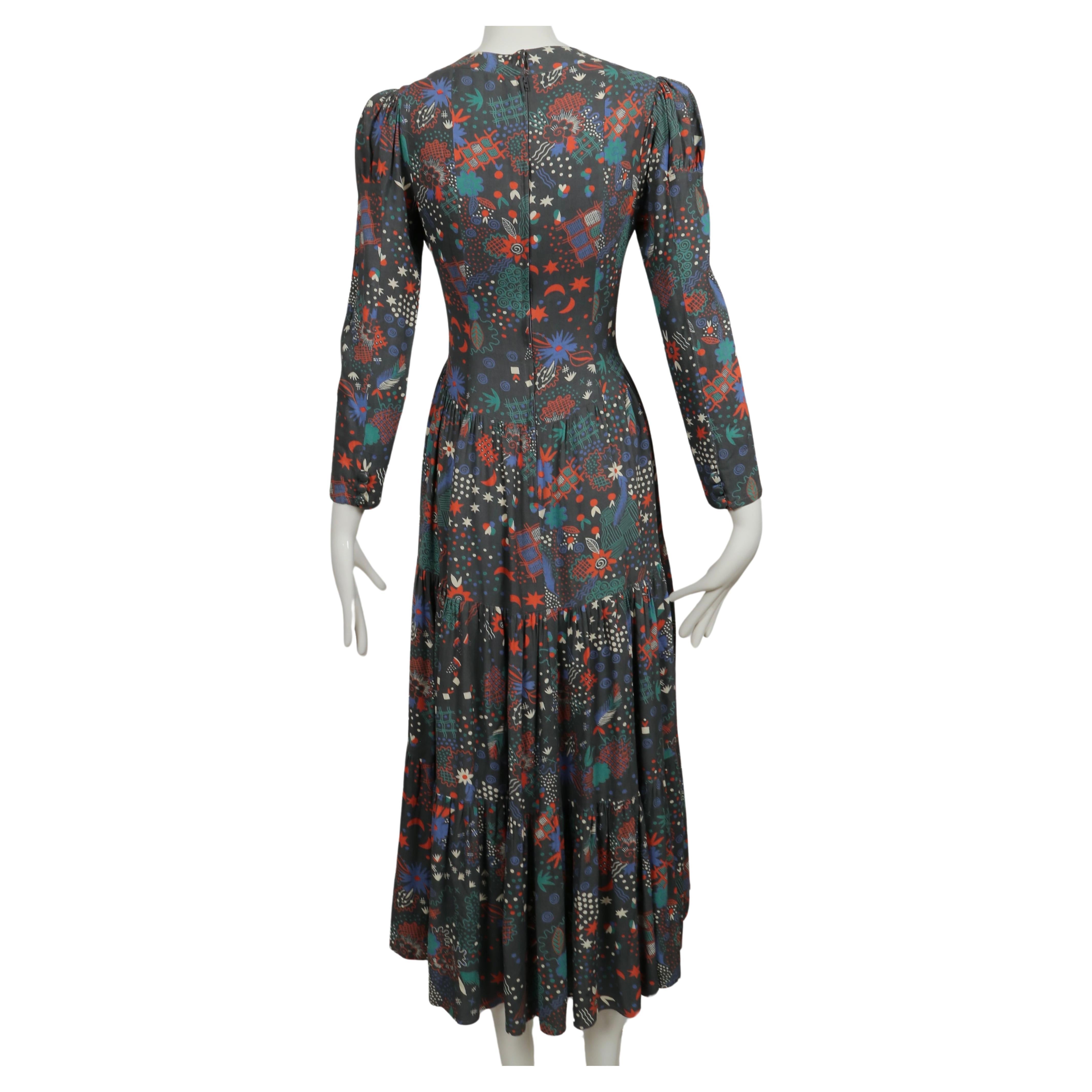 1970's OSSIE CLARK dress with CELIA BIRTWELL print 5