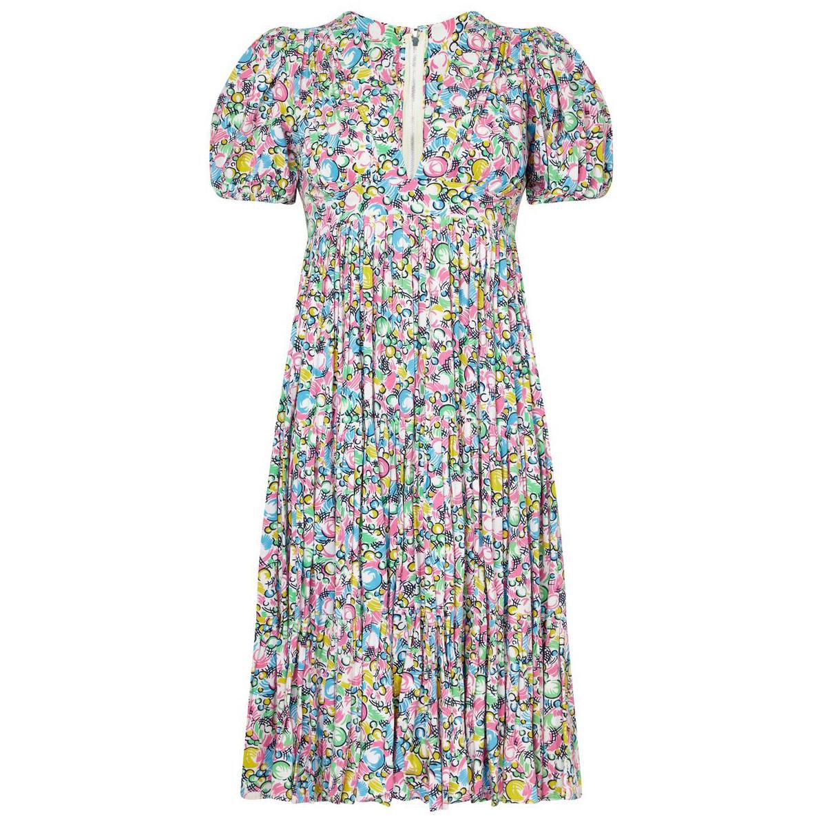 Ossie Clark für Radley Celia Birtwell: Rauchkleid mit Blasendruck, 1970er Jahre im Angebot