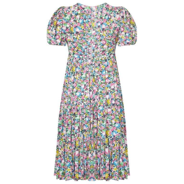1970s Ossie Clark for Radley Celia Birtwell Bubble Print Smock Dress ...