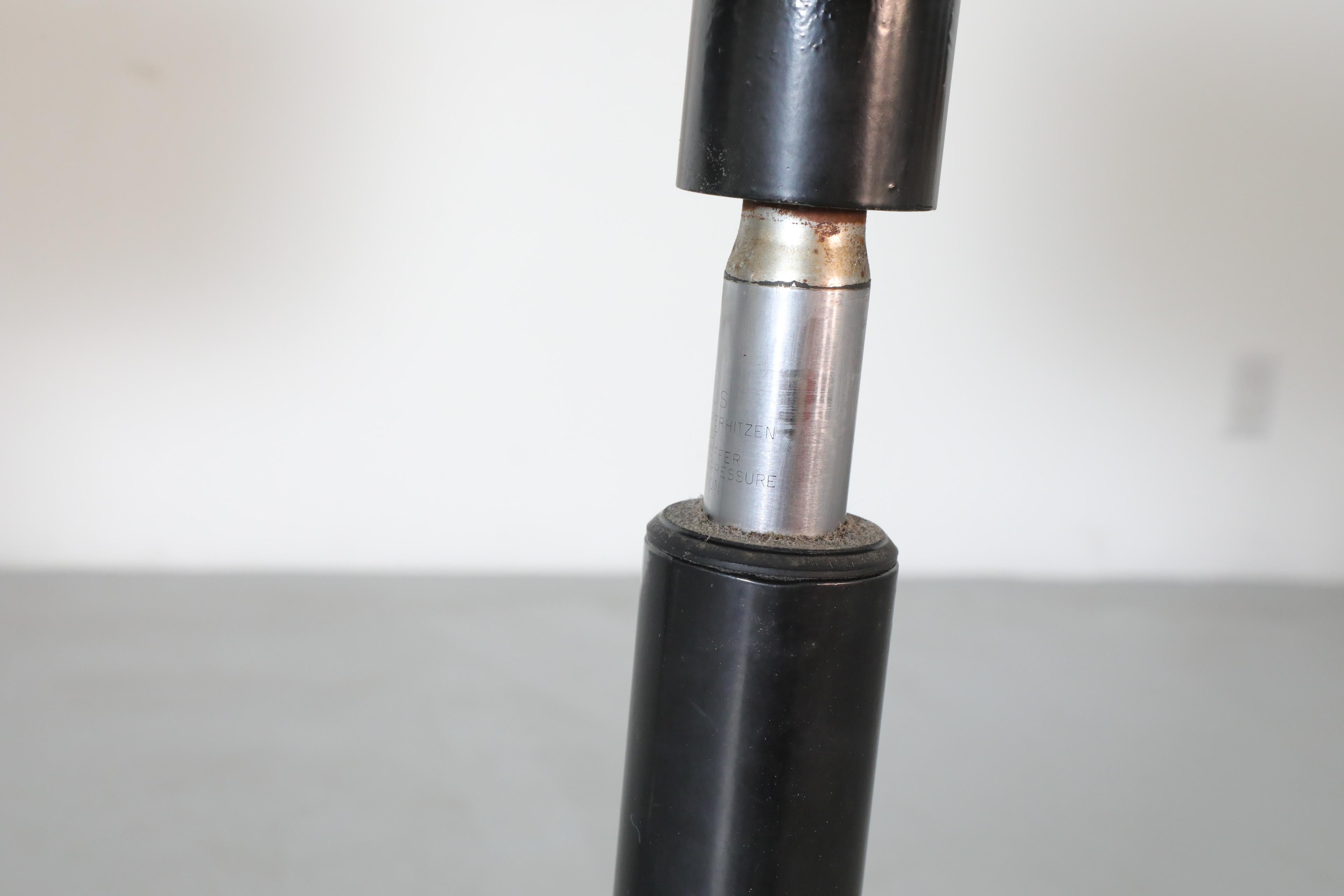 Tabourets de bar réglables Modus noirs Osvaldo Borsani pour Tecno, années 1970 9