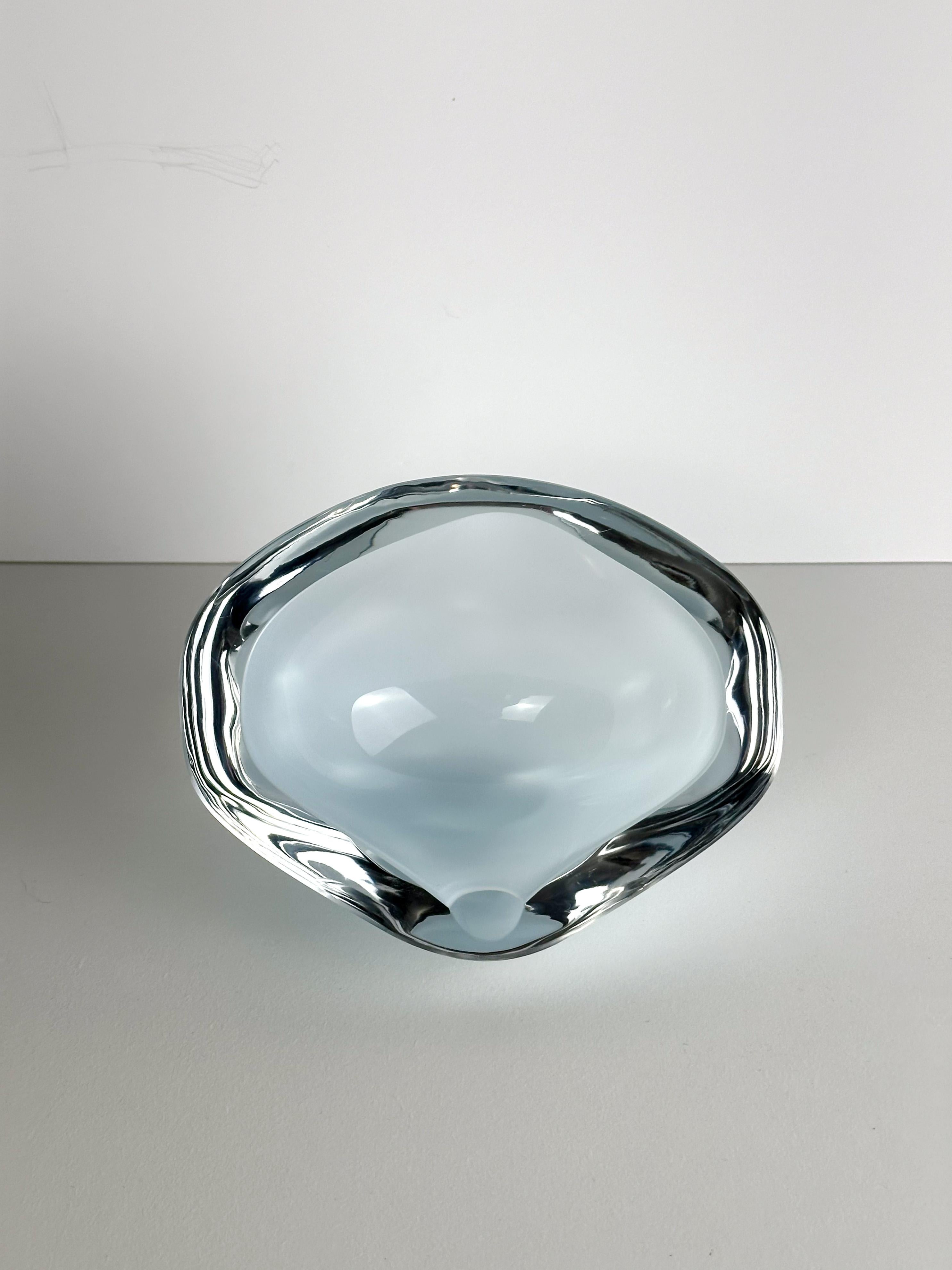 Polished Mid-Century Modern, Geode-Style Glass Dish c.1970s For Sale
