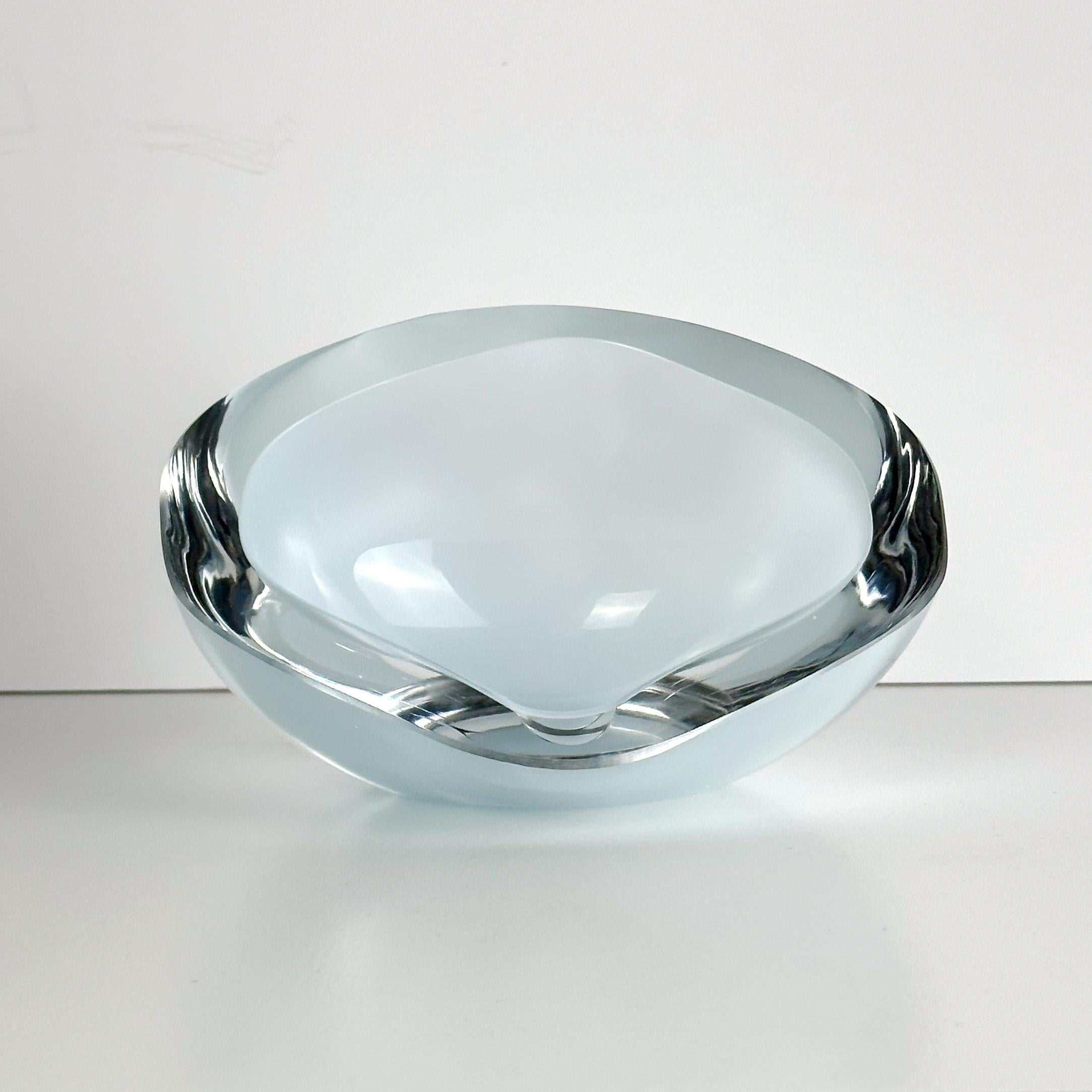 Late 20th Century Mid-Century Modern, Geode-Style Glass Dish c.1970s For Sale