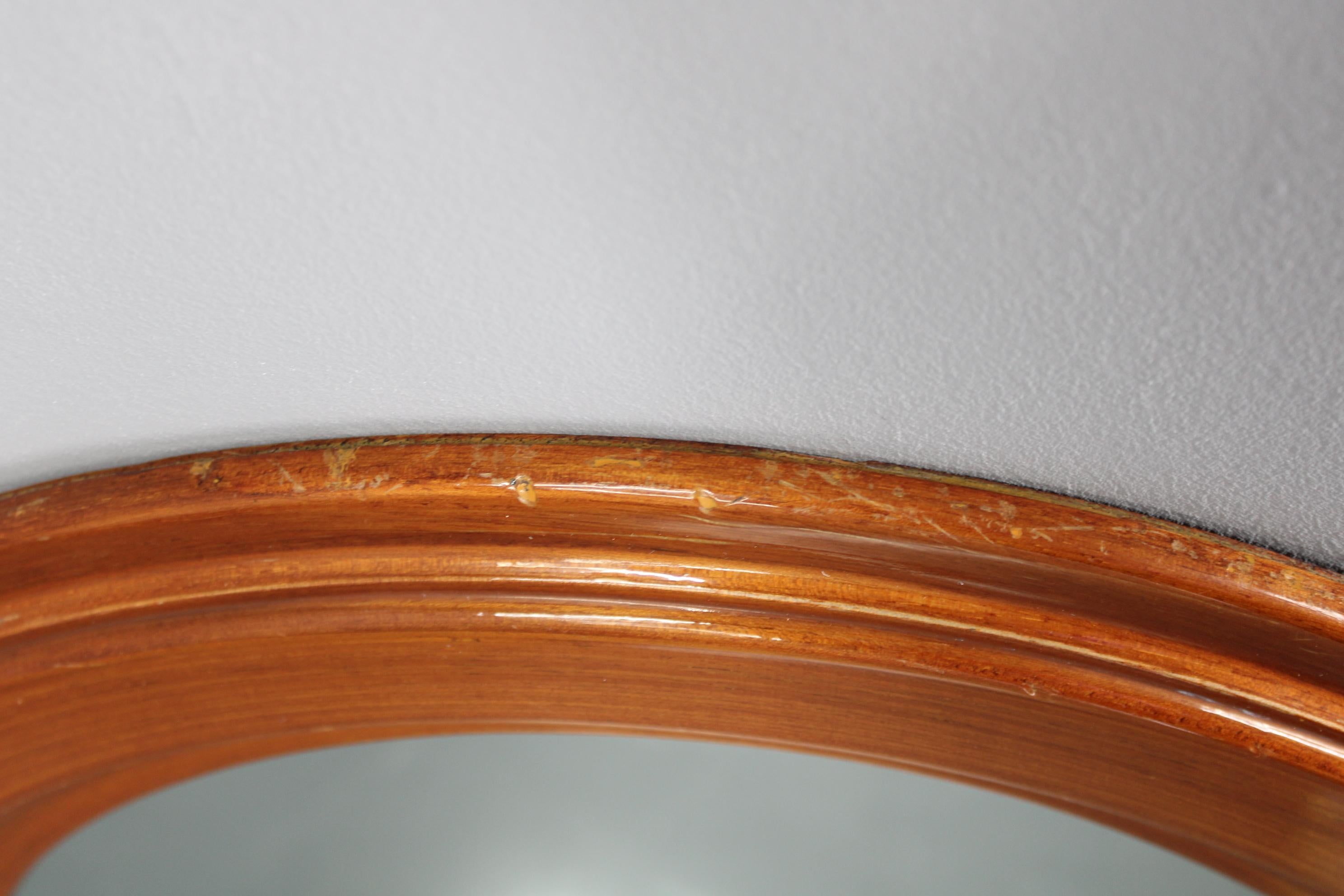 Miroir ovale des années 1970, Italie en vente 4