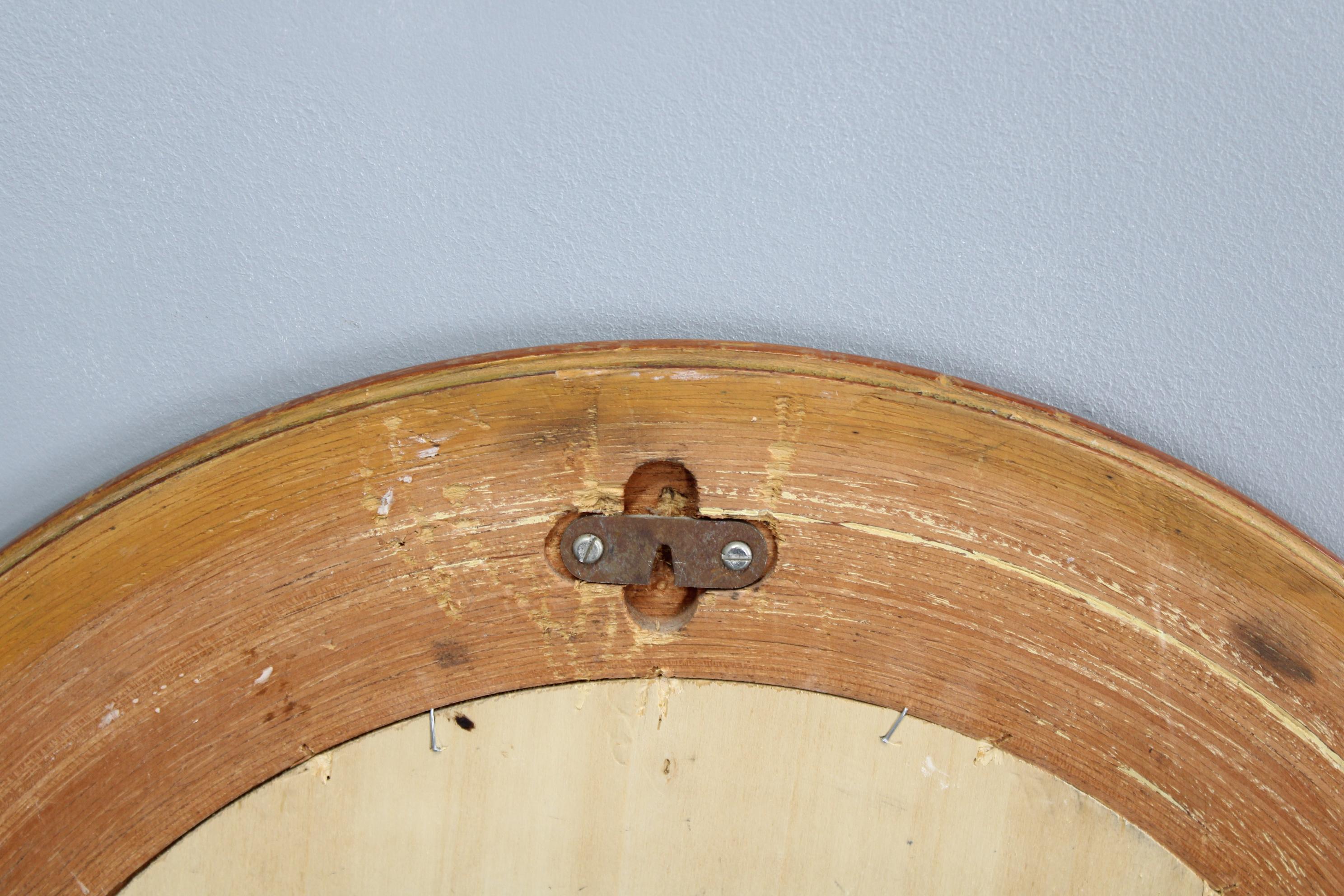 Miroir ovale des années 1970, Italie en vente 6