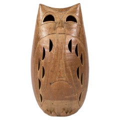 Lampe en céramique ""hibou"" des années 1970 Par