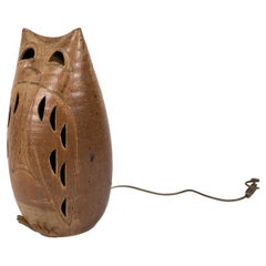 1970's "Owl" Ceramic Lamp by