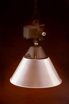1970s OWP-125 Explosion-Proof Industrial Lamp