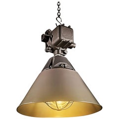 1970s OWP-125 Explosion-Proof Industrial Lamp