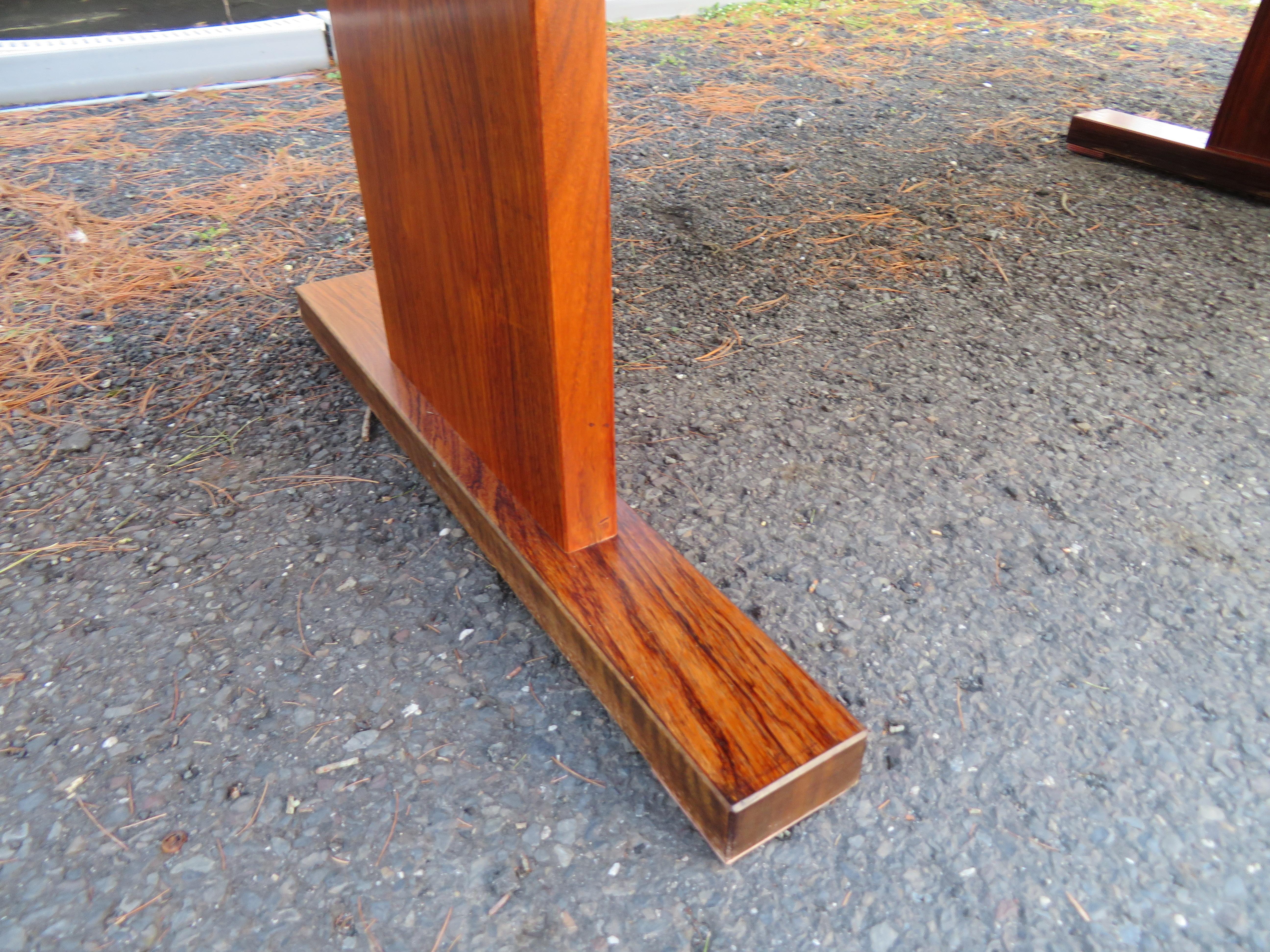 1970s Ox Art Danish Rosewood Tile Drop Leaf Dining Table Midcentury For Sale 2