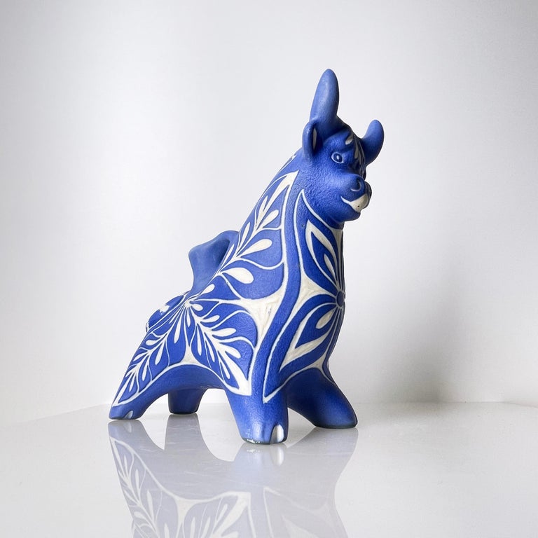 1970's Porcelain Bull - Pablo Zabel, Chile For Sale at 1stDibs