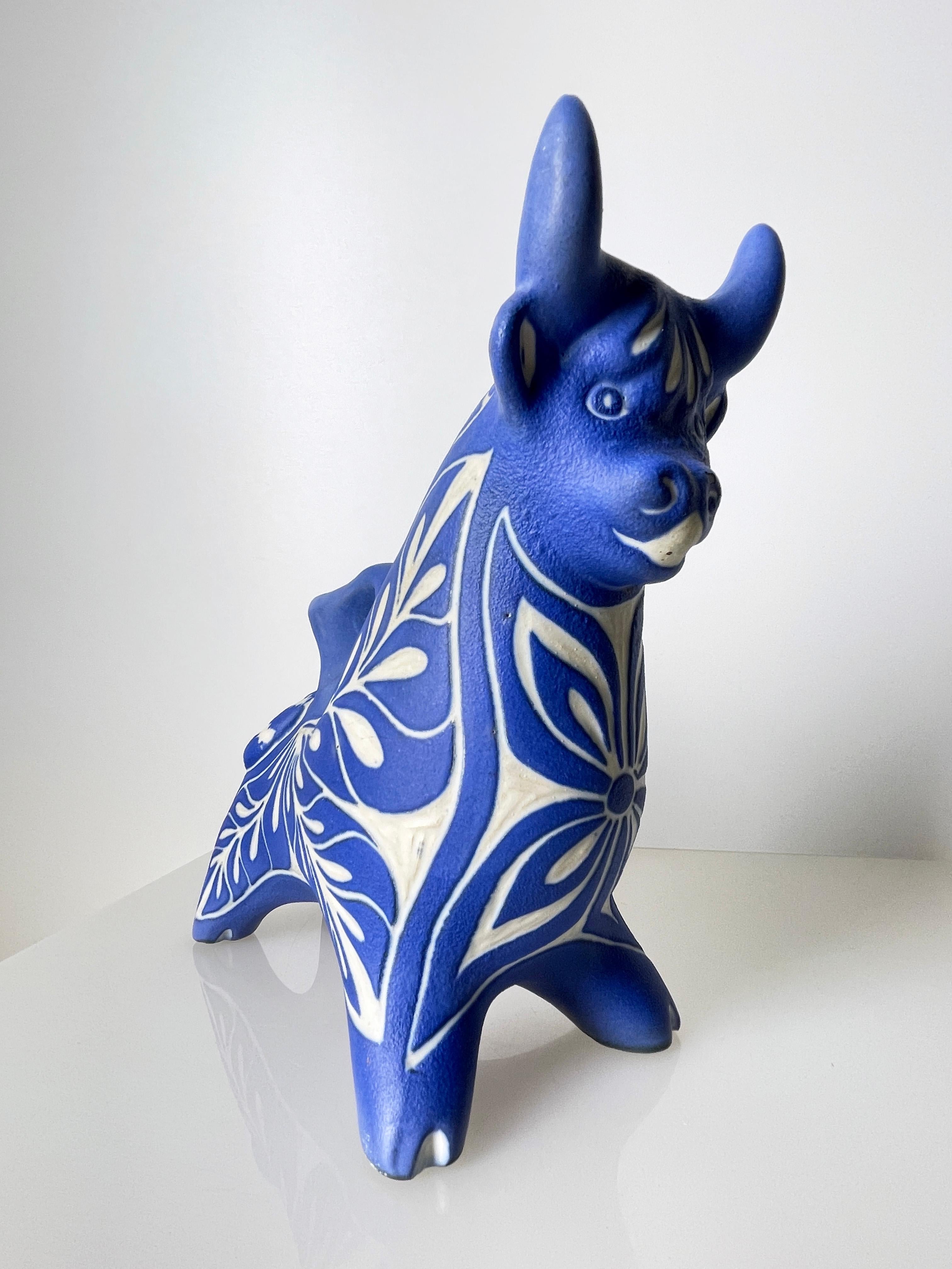 1970's Pablo Zabel Chile Porcelain Bull  For Sale 3