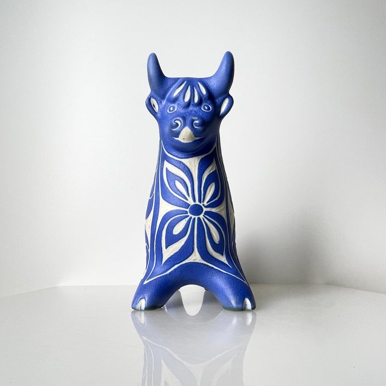 1970's Porcelain Bull - Pablo Zabel, Chile For Sale at 1stDibs