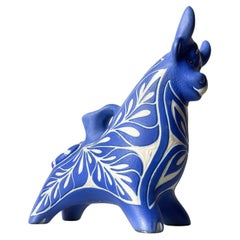 Retro 1970's Pablo Zabel Chile Porcelain Bull 