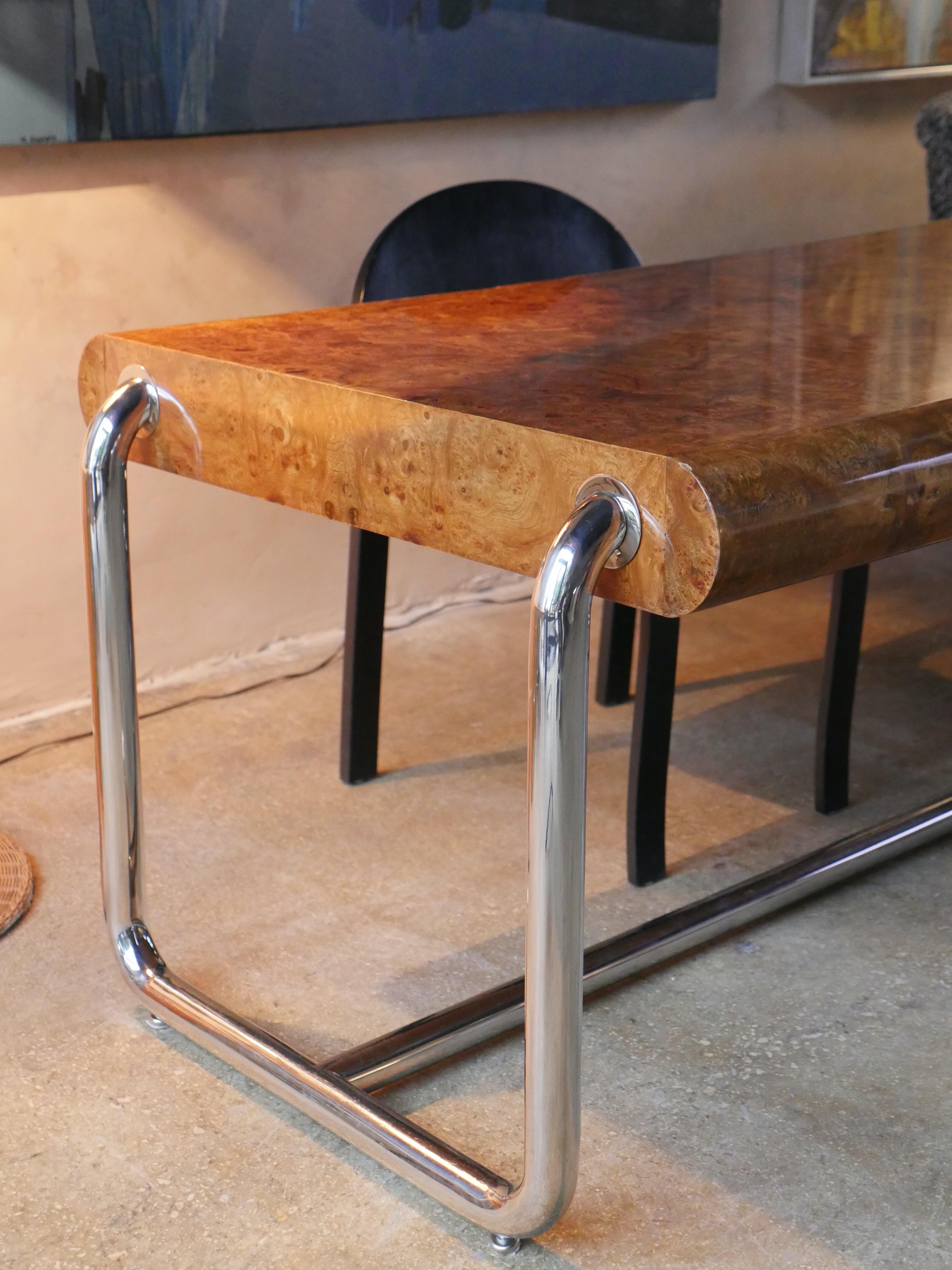 Steel 1970s Pace Collection Executive Desk For Sale