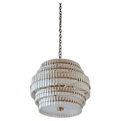 Lampadario Padova anni '70 in vetro di Murano