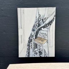 1970s Painting by E.M. Kaufman Black and White