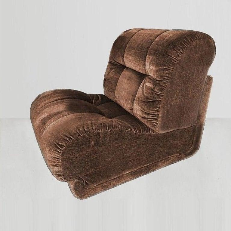 Italiano Coppia di poltrone anni '70 di Guido Faleschini per Mariani, Pace Collection in vendita