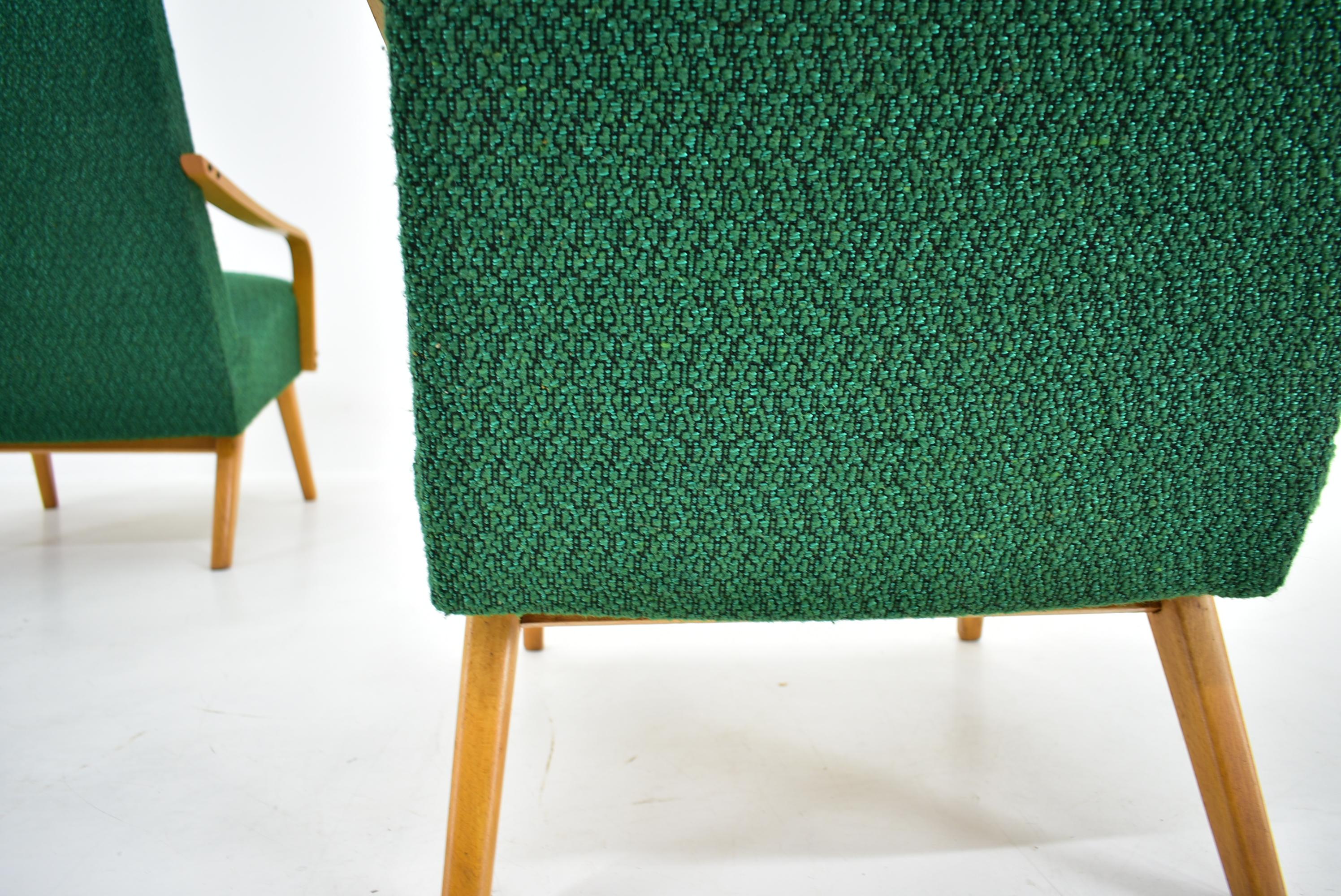 Paire de fauteuils des années 1970, Tchécoslovaquie en vente 6