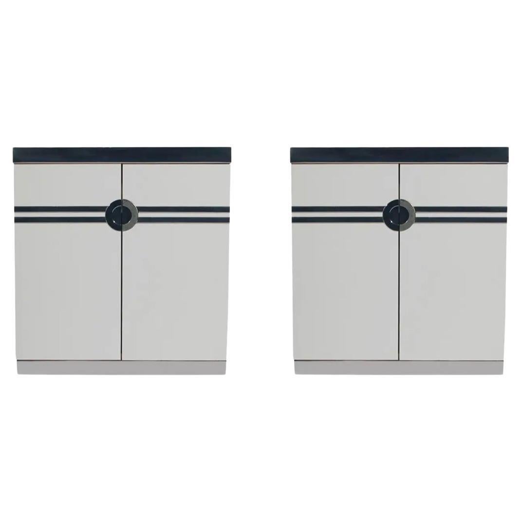 1970s Pair of Art Deco Nightstands by Pierre Cardin for Dillingham