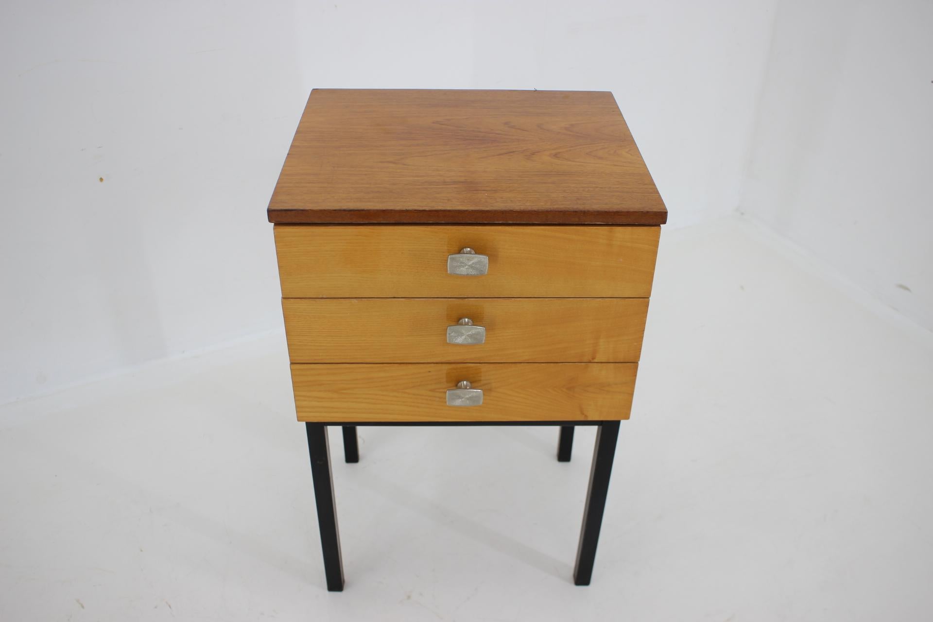 Late 20th Century 1970s Pair of  Bedside Tables by UP Zavody, Czechoslovakia  For Sale
