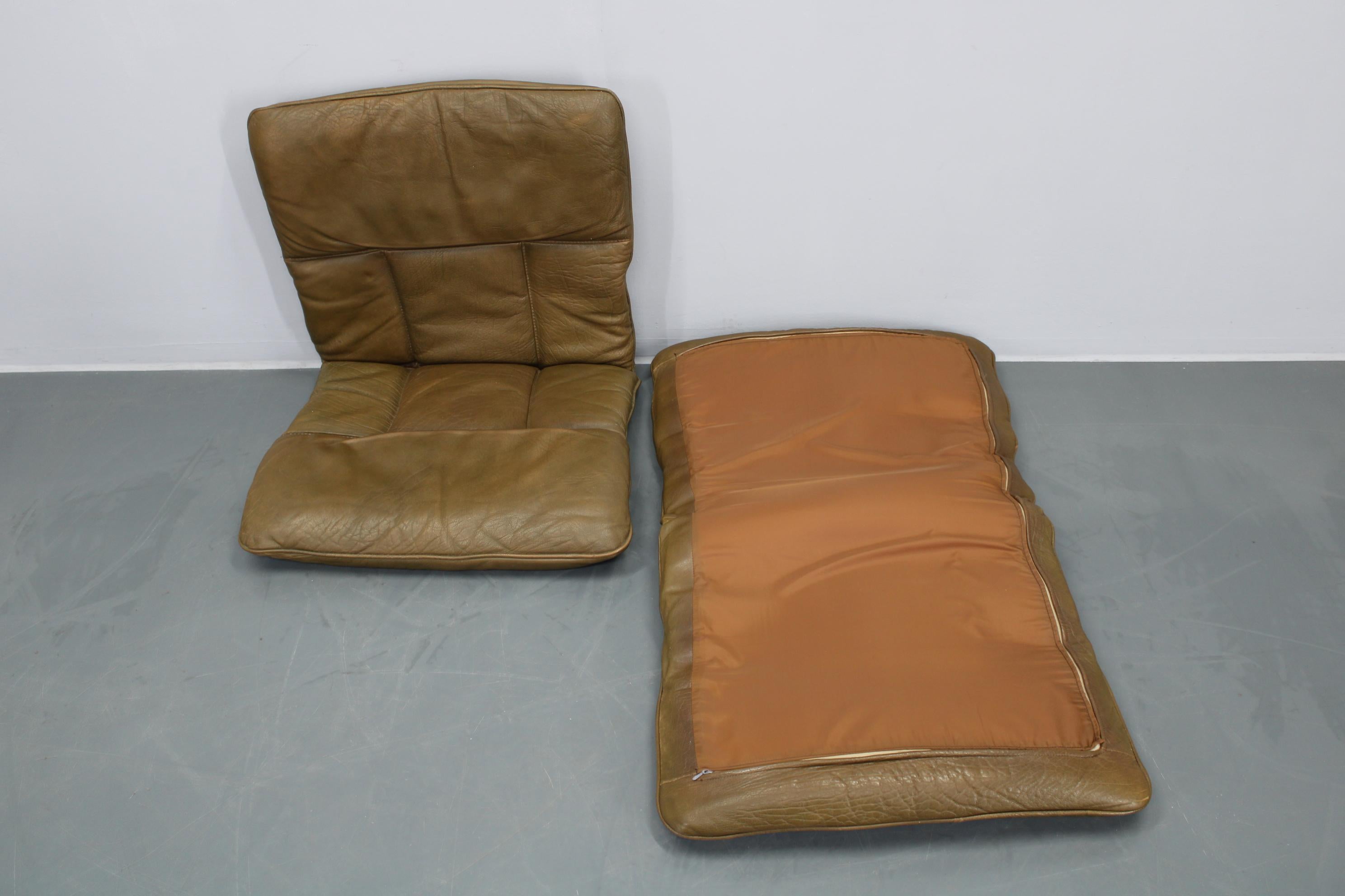 Paar Loungesessel aus Bugholz und Buffalo-Leder von Giske Carlsen für Klep, 1970er Jahre im Angebot 11