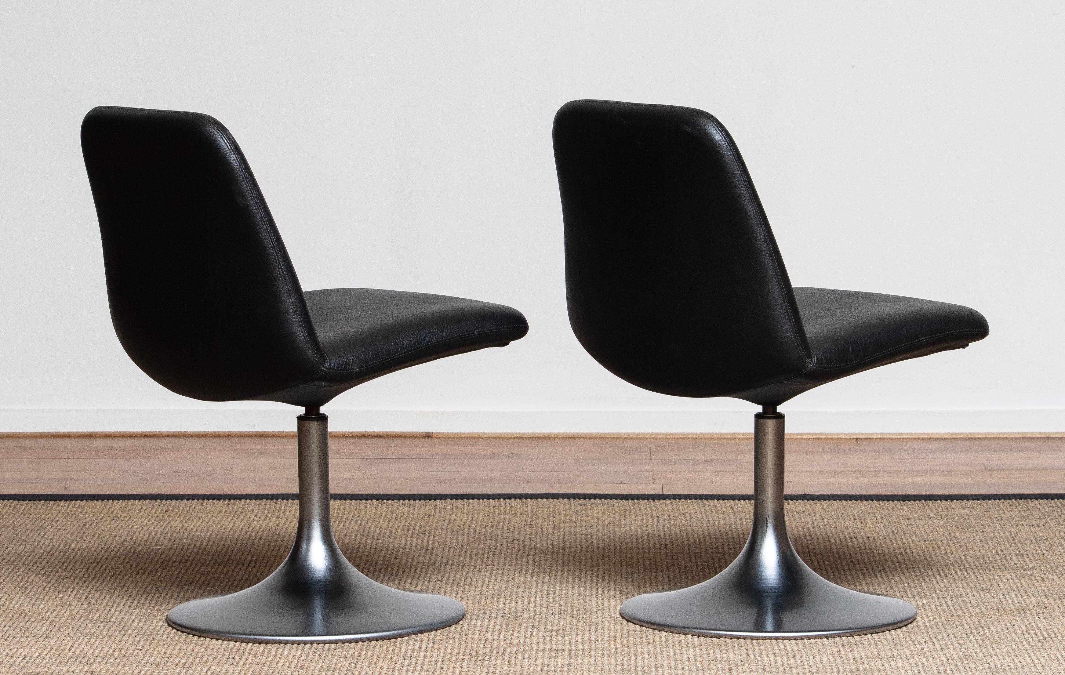 1970s Pair of Black 
