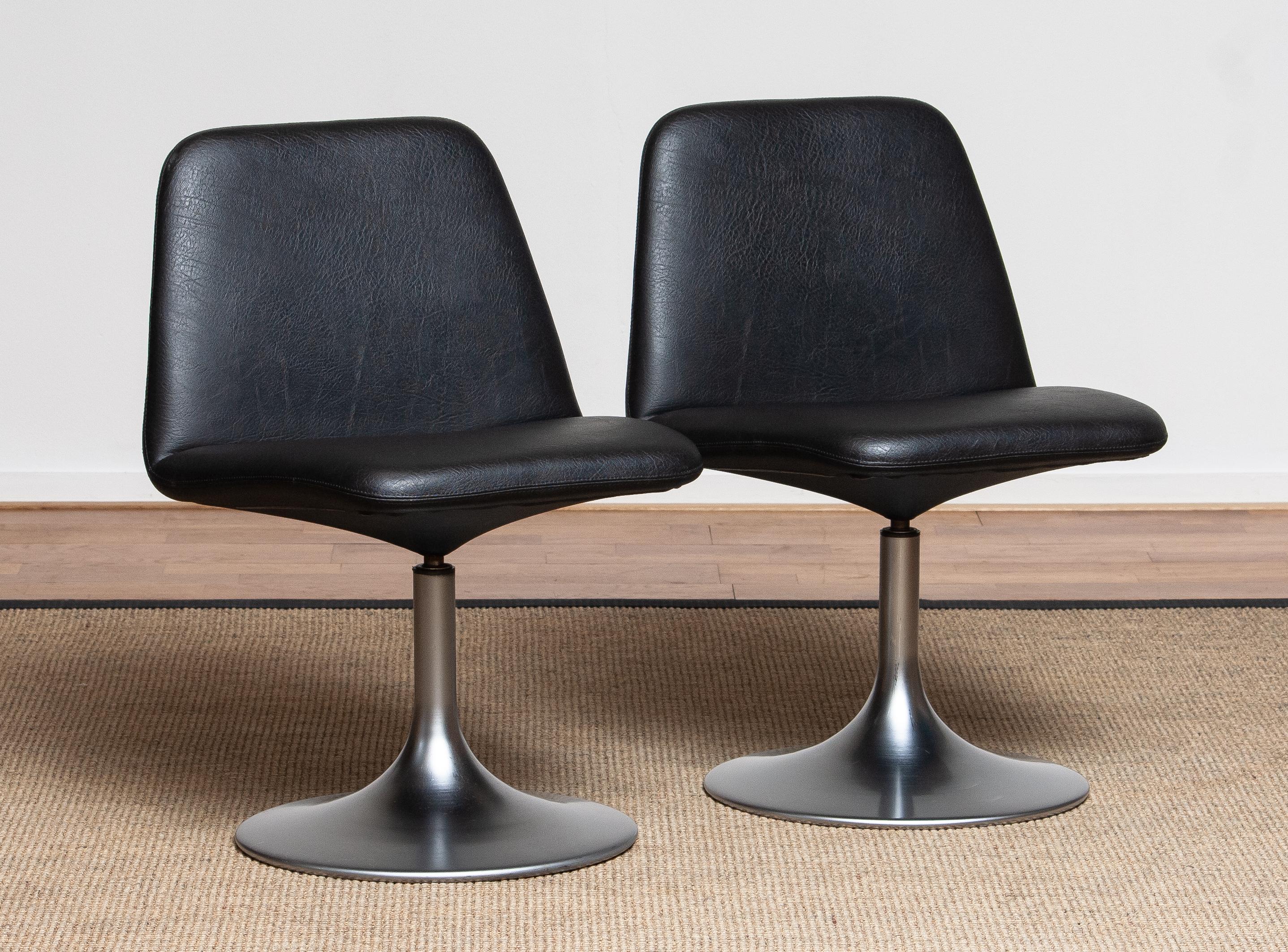 Swedish 1970s Pair of Black 