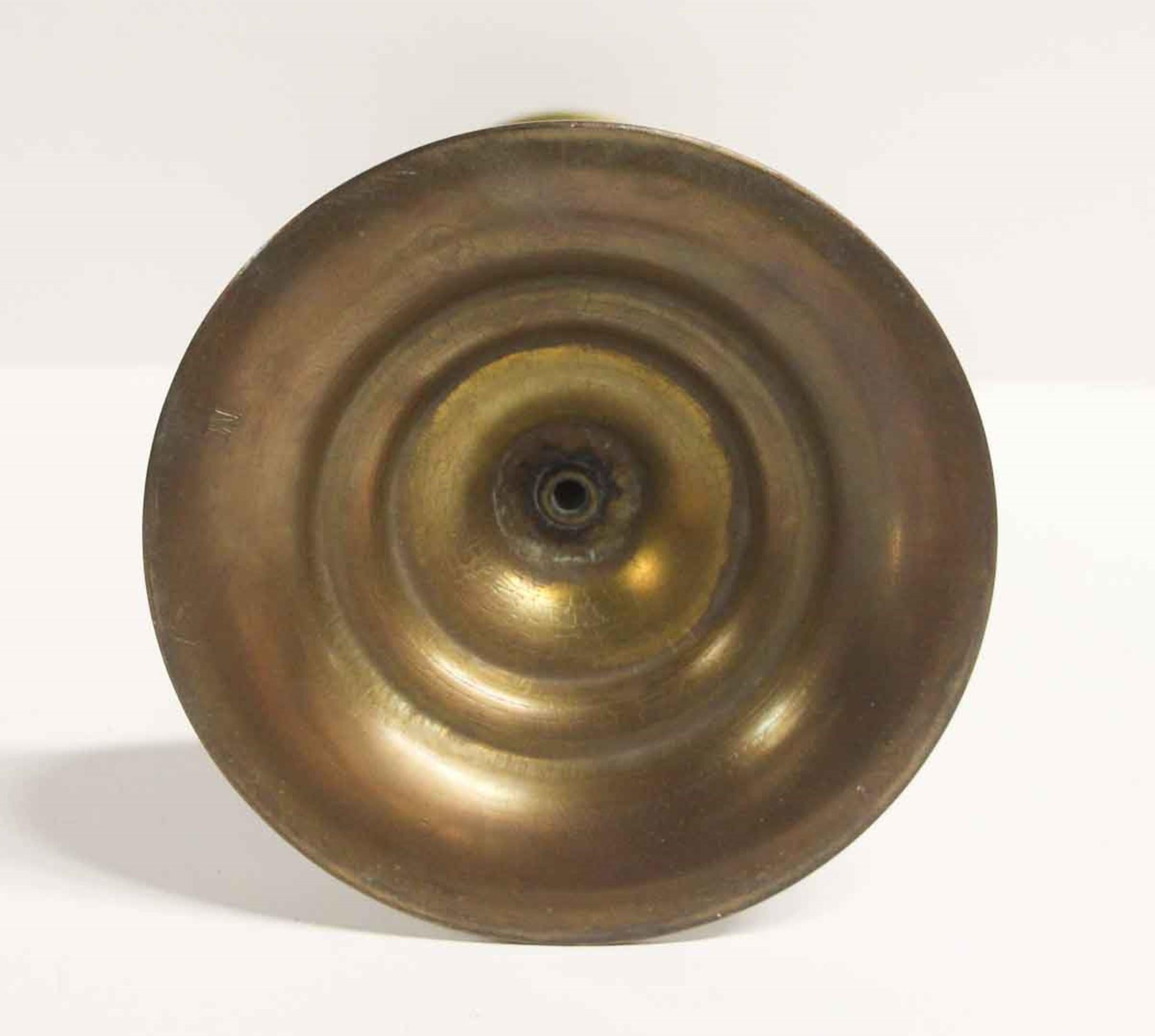 1970s Pair of Brass Table Candlesticks 1