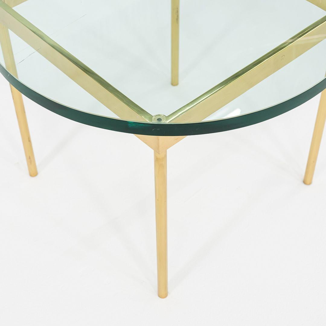 1970s Pair of Bronze and Glass Side Tables Attributed to Ward Bennett 24 inch For Sale 6