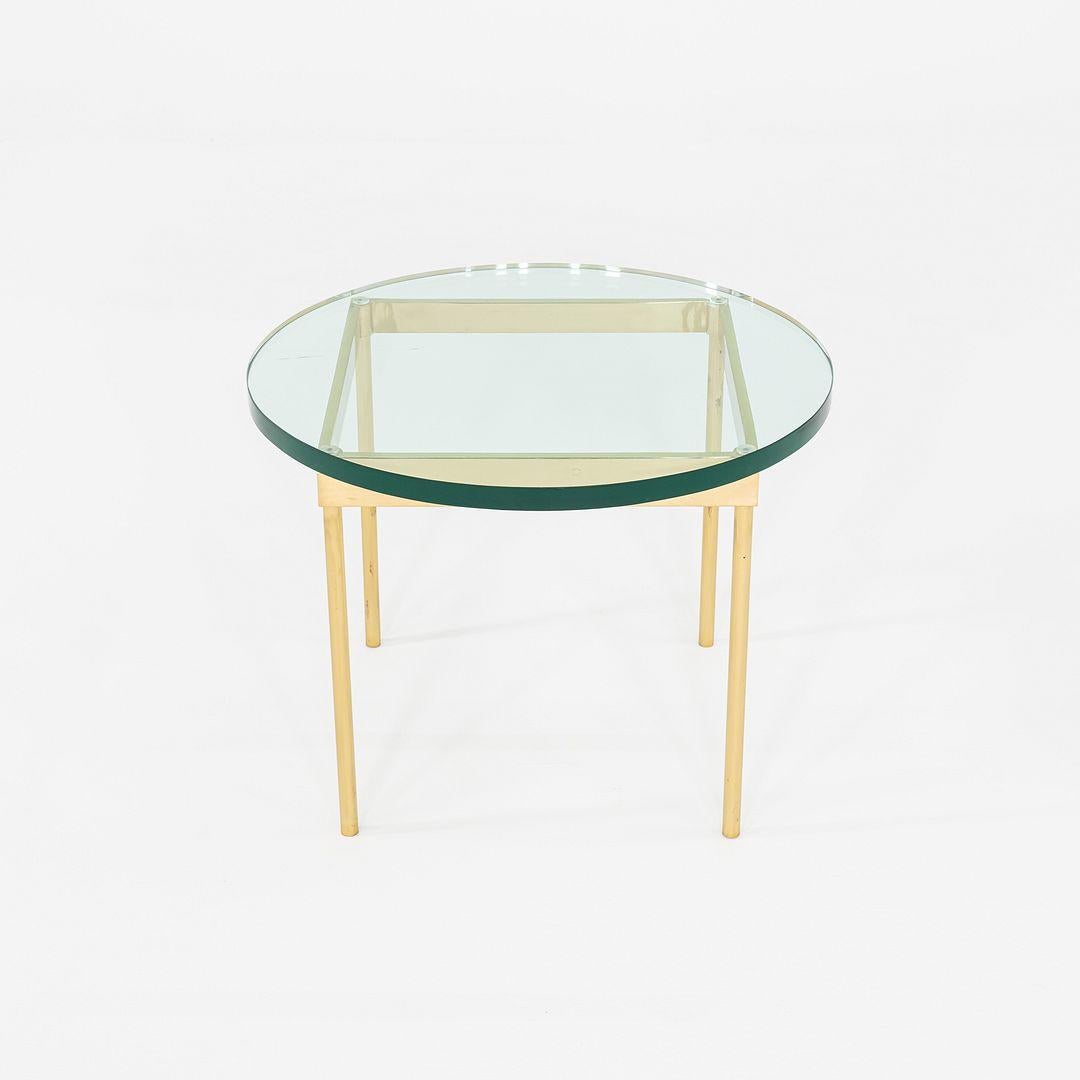 Modern 1970s Pair of Bronze and Glass Side Tables Attributed to Ward Bennett 24 inch For Sale