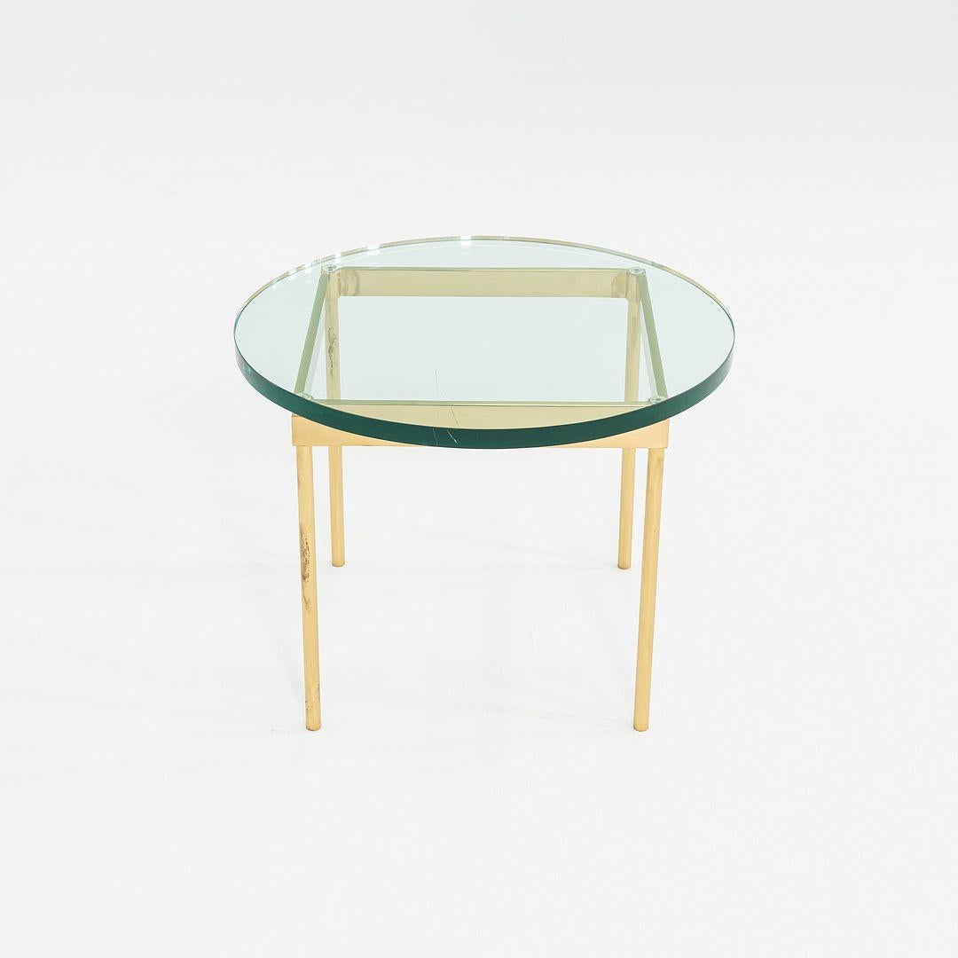 1970s Pair of Bronze and Glass Side Tables Attributed to Ward Bennett 24 inch For Sale 3