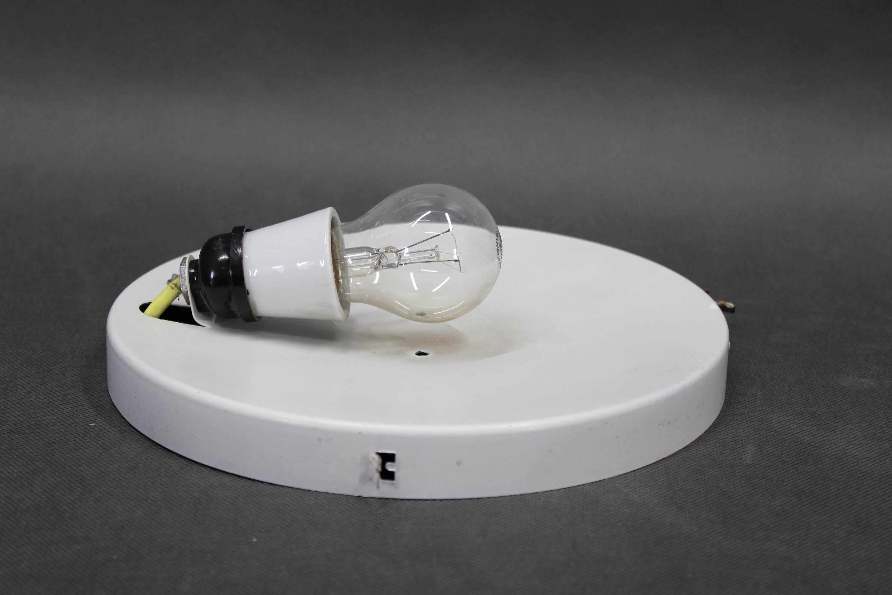1970s Pair of Ceiling or Wall Light, Czechoslovakia For Sale 2