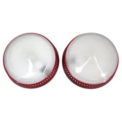 1970s Pair of Ceiling or Wall Light, Czechoslovakia