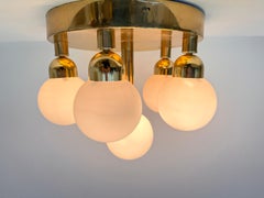 Coppia di lampade a incasso in ottone da soffitto del 1970 di Kamenicky Senov