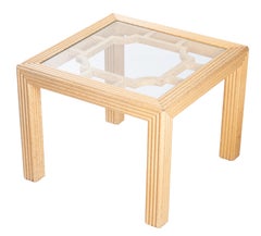 1970s Pair of English Bamboo Side Tables from Harrods