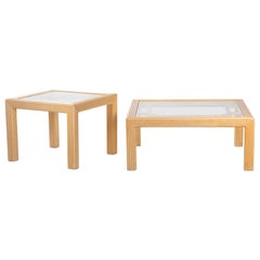 1970s Pair of English Bamboo Side Tables from Harrods