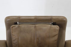 1970s Pair of Exclusive De sede Buffalo Leather Armchairs, Switzerland