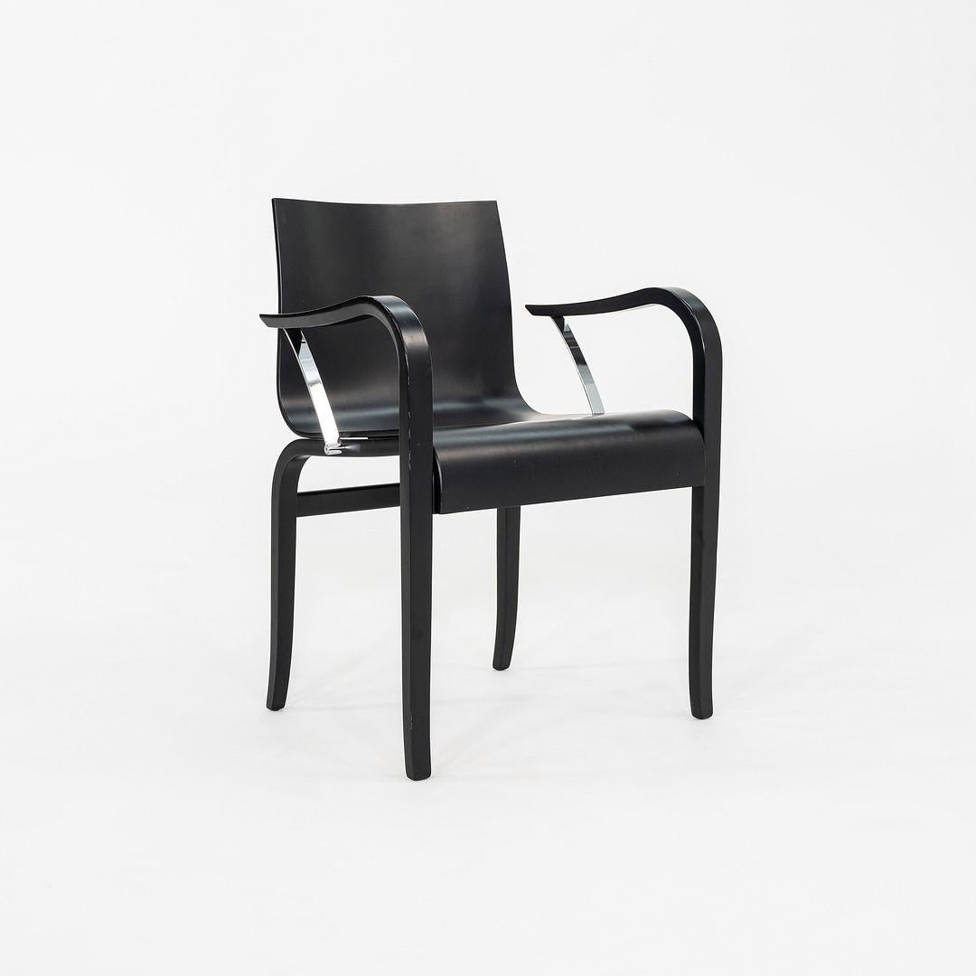 1970 Paire de chaises de salle à manger en bois ébonisé Ginotta par Enrico Franzolini en vente 5