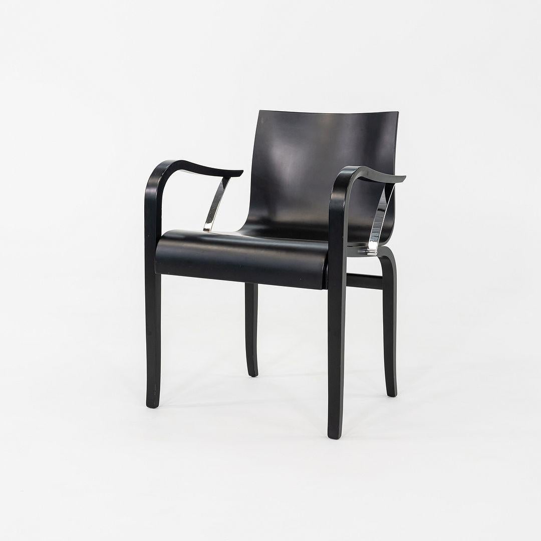 Moderne 1970 Paire de chaises de salle à manger en bois ébonisé Ginotta par Enrico Franzolini en vente