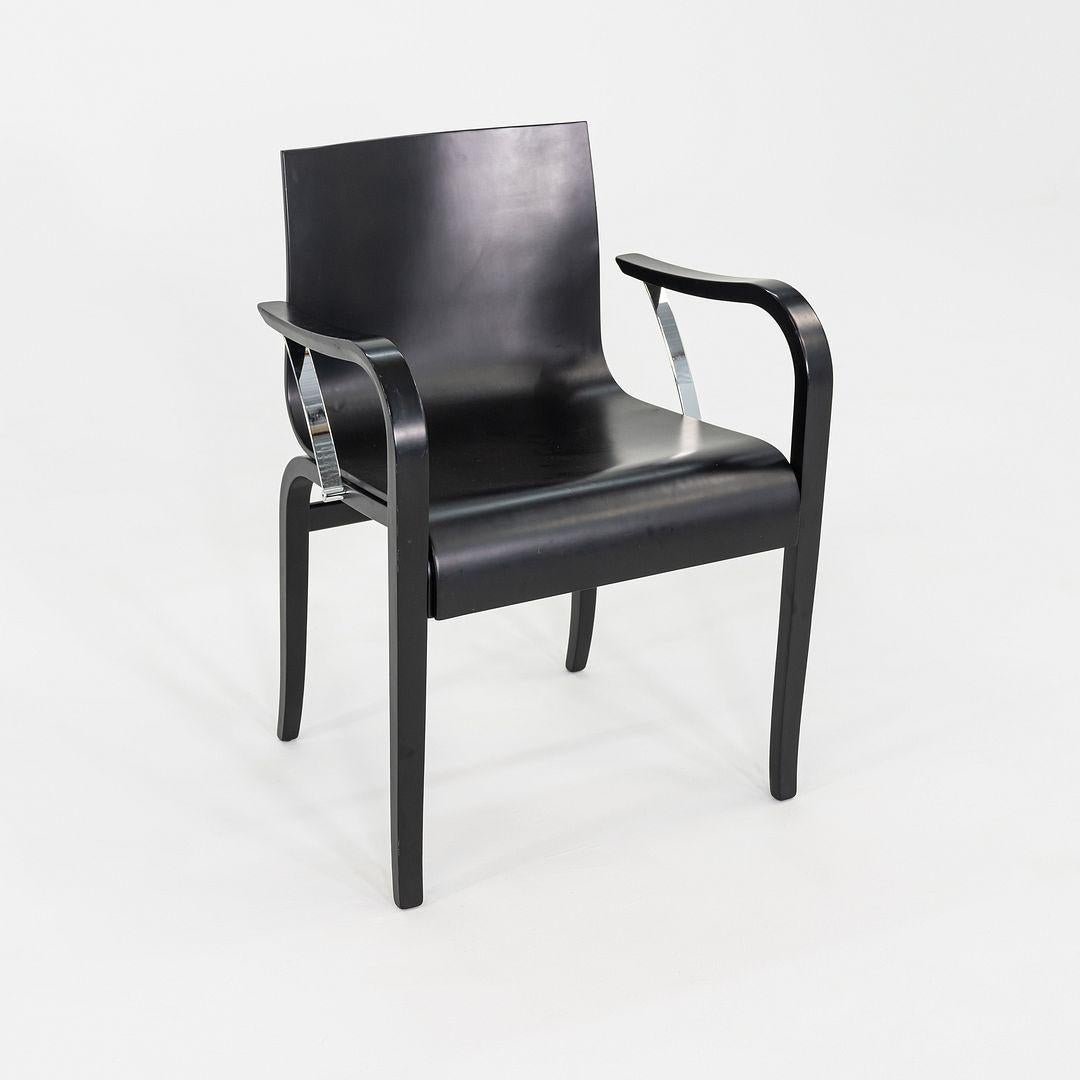 1970 Paire de chaises de salle à manger en bois ébonisé Ginotta par Enrico Franzolini Bon état - En vente à Philadelphia, PA