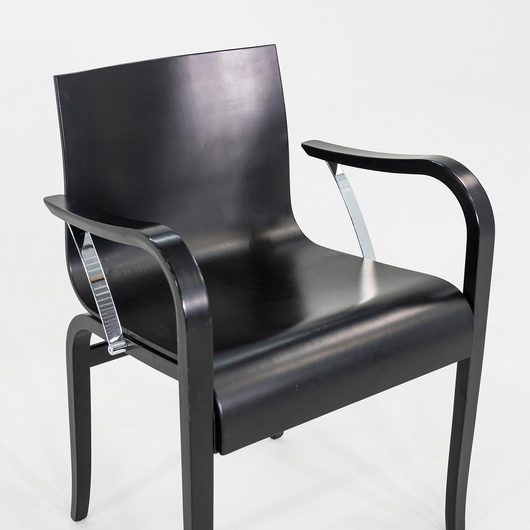 Fin du 20e siècle 1970 Paire de chaises de salle à manger en bois ébonisé Ginotta par Enrico Franzolini en vente